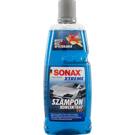 Zestaw : Szampon Sonax Xtreme 2w1 1L + gąbka z mikrofibry Sonax