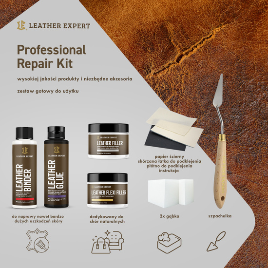 Leather Expert Leather Repair KIT - zestaw naprawczy do skóry 