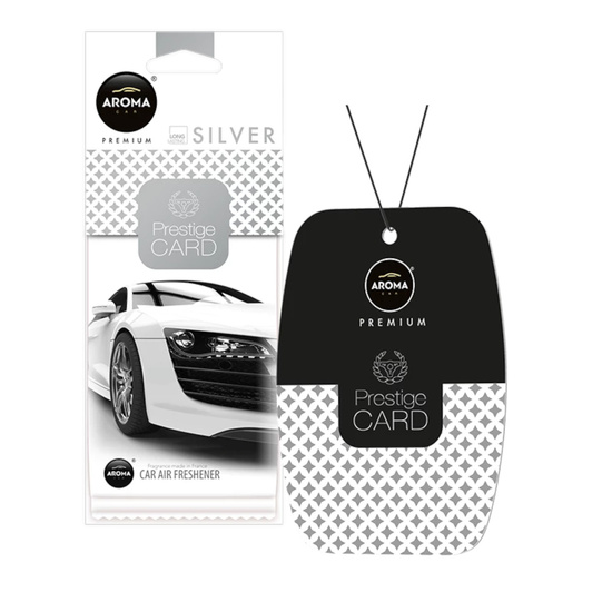 Zapach Aroma Car Prestige Cards Silver