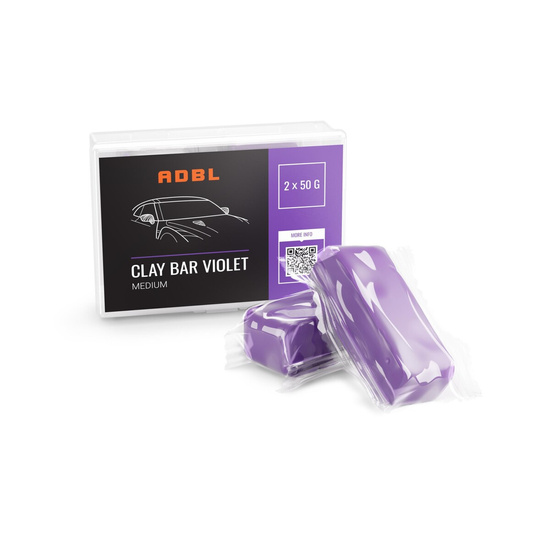 ADBL Clay Bar Violet 50g - średnia glinka lakiernicza 2szt 