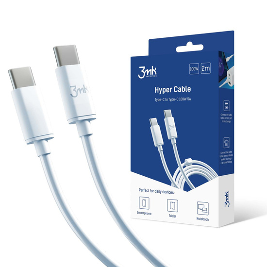 3mk Kabel USB C - C Hyper 2m 100W