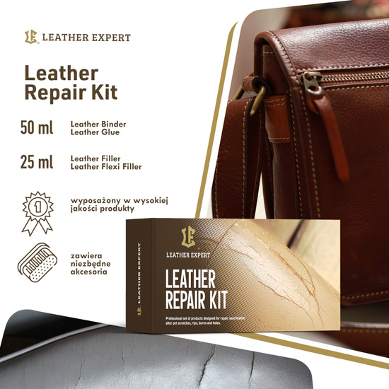 Leather Expert Leather Repair KIT - zestaw naprawczy do skóry 