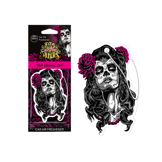 Zawieszka AROMA CAR Muertos PINK DIAMOND GIRL