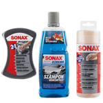 Zestaw: Szampon Sonax Wash& Dry 1L +gąbka+ircha