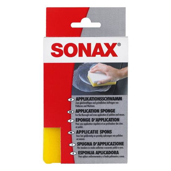 Zestaw: SONAX Gąbka do nakładania wosku + 2 mikrofibry