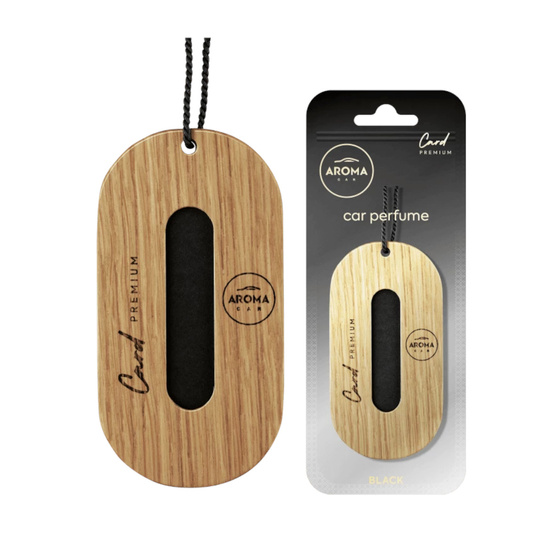 Zapach Aroma Car Premium Wood Card Black