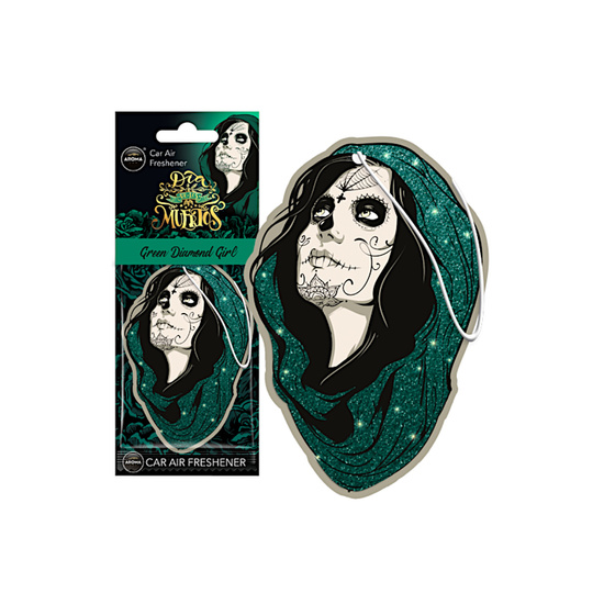 Zawieszka AROMA CAR Muertos GREEN DIAMOND GIRL