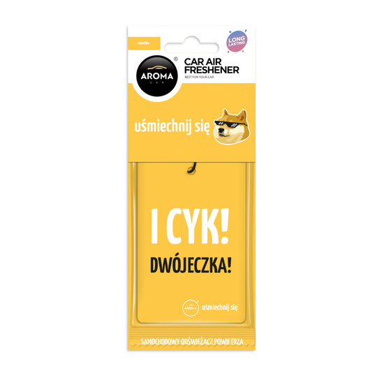 Zawieszka AROMA CAR Cellulose Let's Smile VANILLA