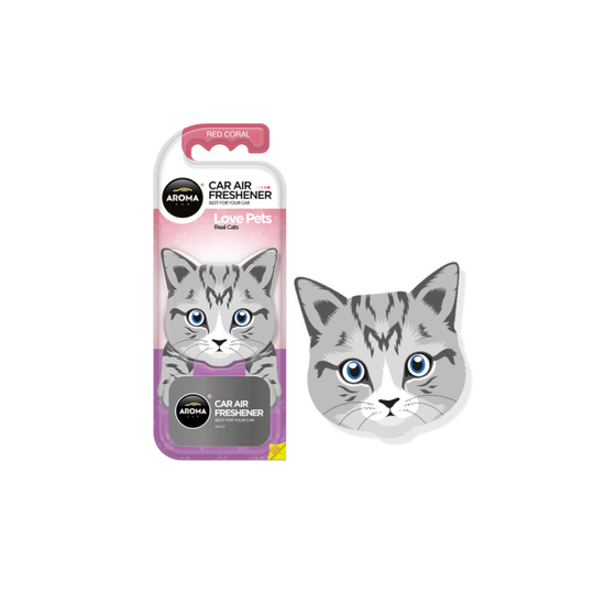 Zapach AROMA CAR Polimer REAL CATS - Red coral