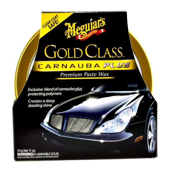 Zestaw: Meguiars Gold Class Carnauba Plus Premium Paste Wax 311g + GRATISY