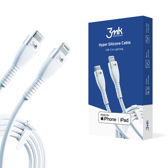 3mk Kabel iPhone Hyper Silicone Cable Typ C - Lightning 20W 3A
