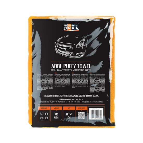 ADBL Puffy Towel mikrofibra do czyszczenia i polerowania 840gsm 41x41cm