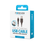 Kabel czarny USB ładowarka Forever - microUSB 1,0 m 1A